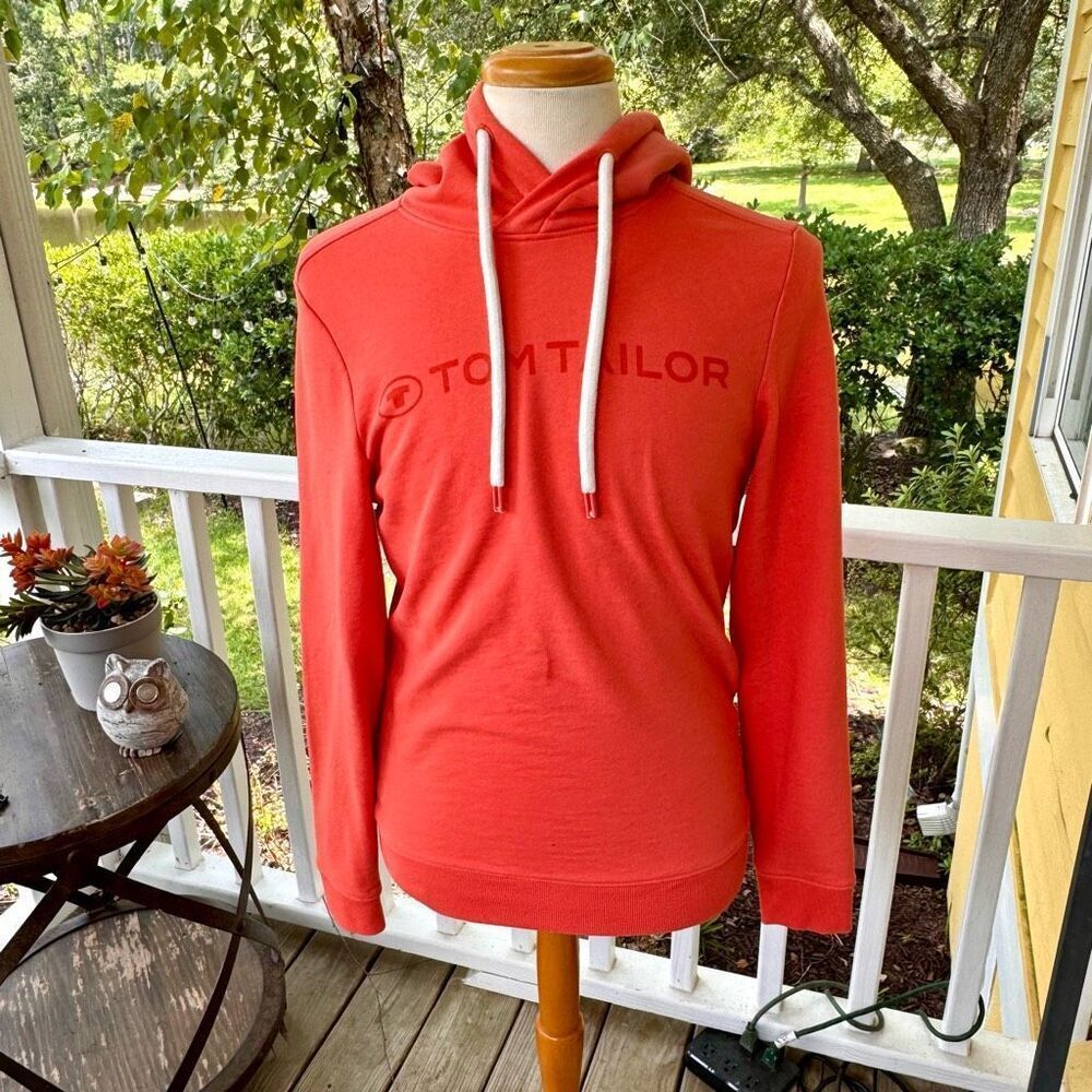 Tom Tailor Mikina Light Orange Hoodie. Medium.